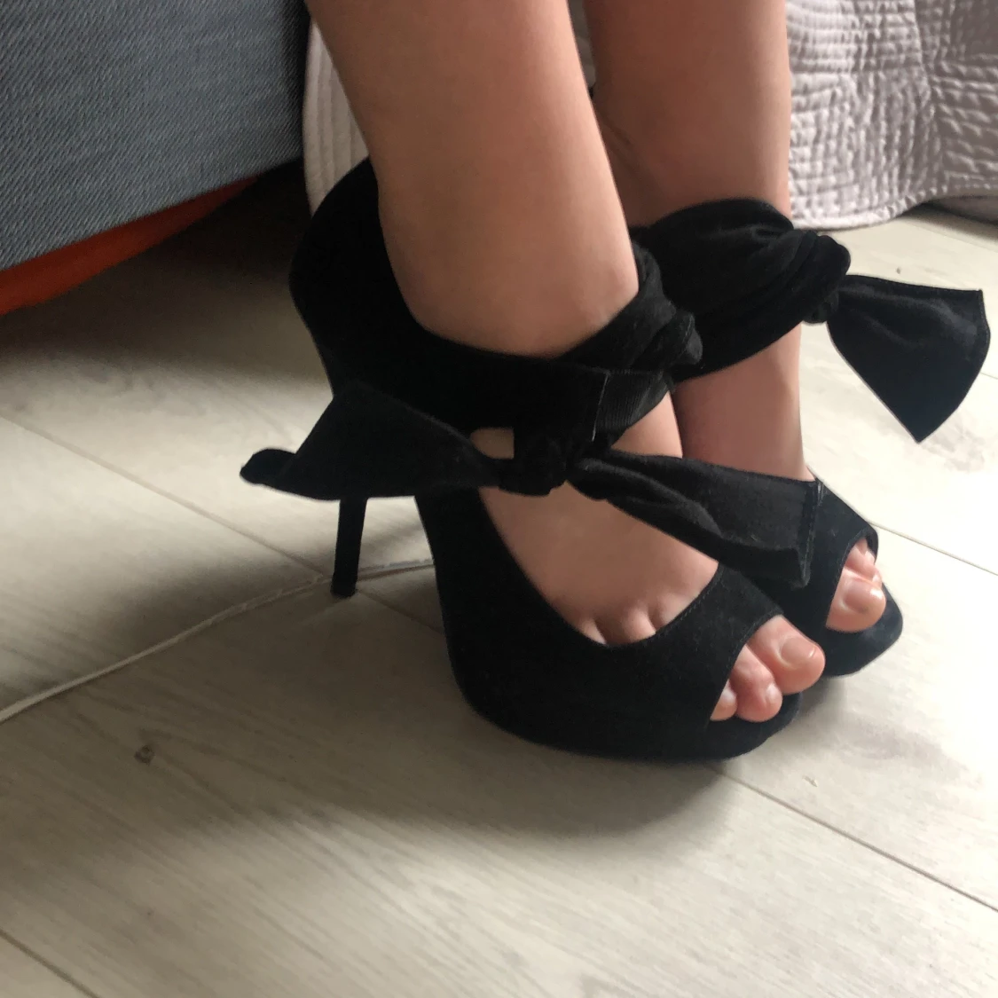 Klackskor svarta mocka 