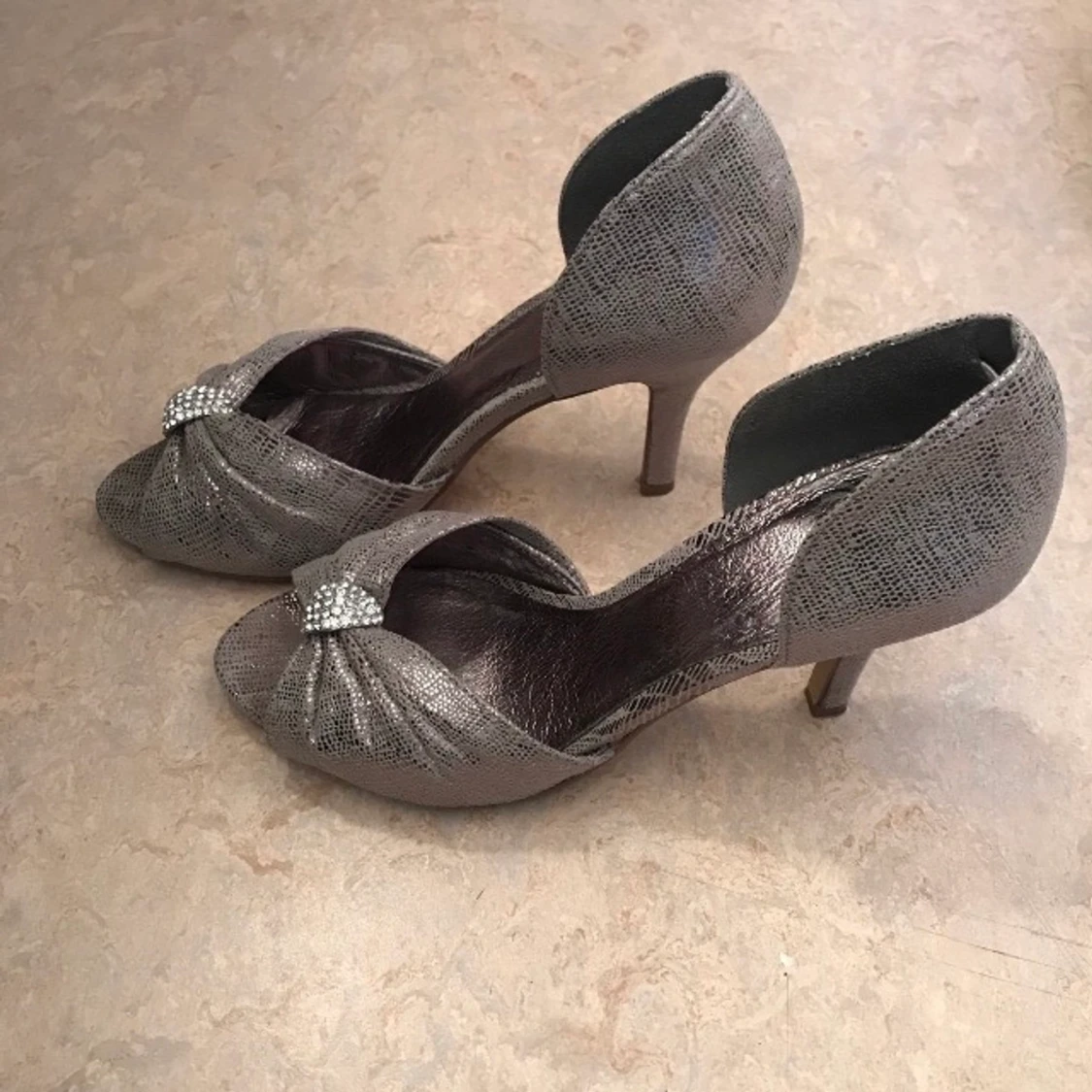 Bianco klackskor silver Storlek 37  - 90