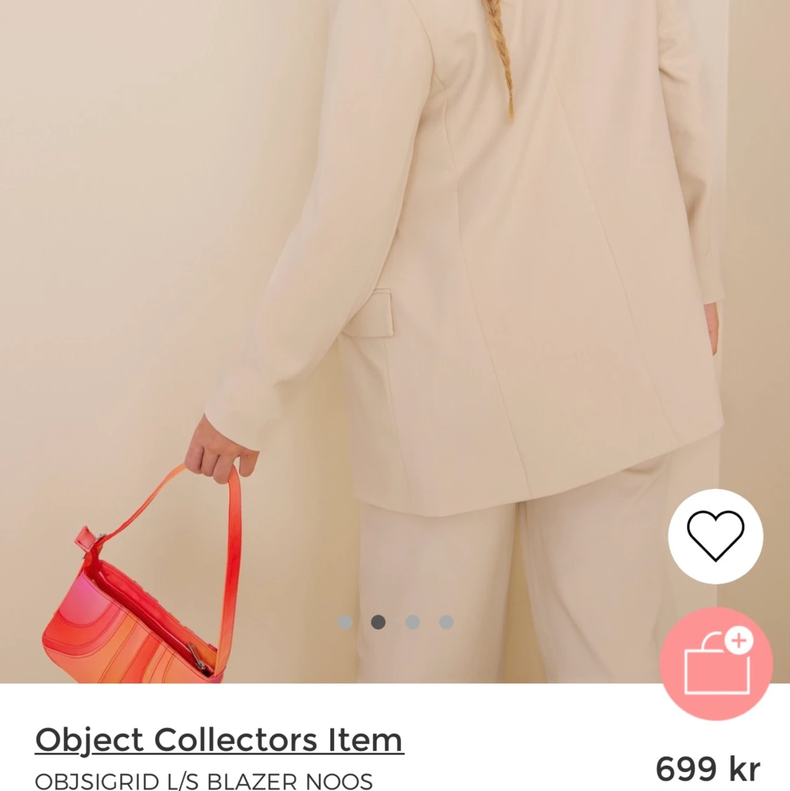 Beige kavaj från Object  - 90