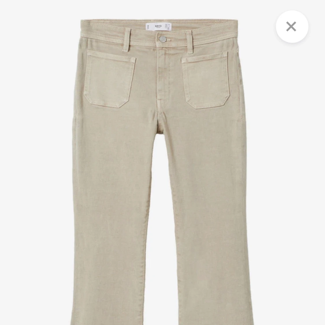 Bootcut beiga jeans Mango  - 90