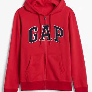 GAP zip up hoodie - Jättecool röd zipup hoodie som jag köpte i mitten av förra året! Knappast använd så väldigt bra kvalite, nypris 465kr och jag säljer för 149kr + frakt.  Pris kan såklart diskuteras, hör av er med ev frågor🫶