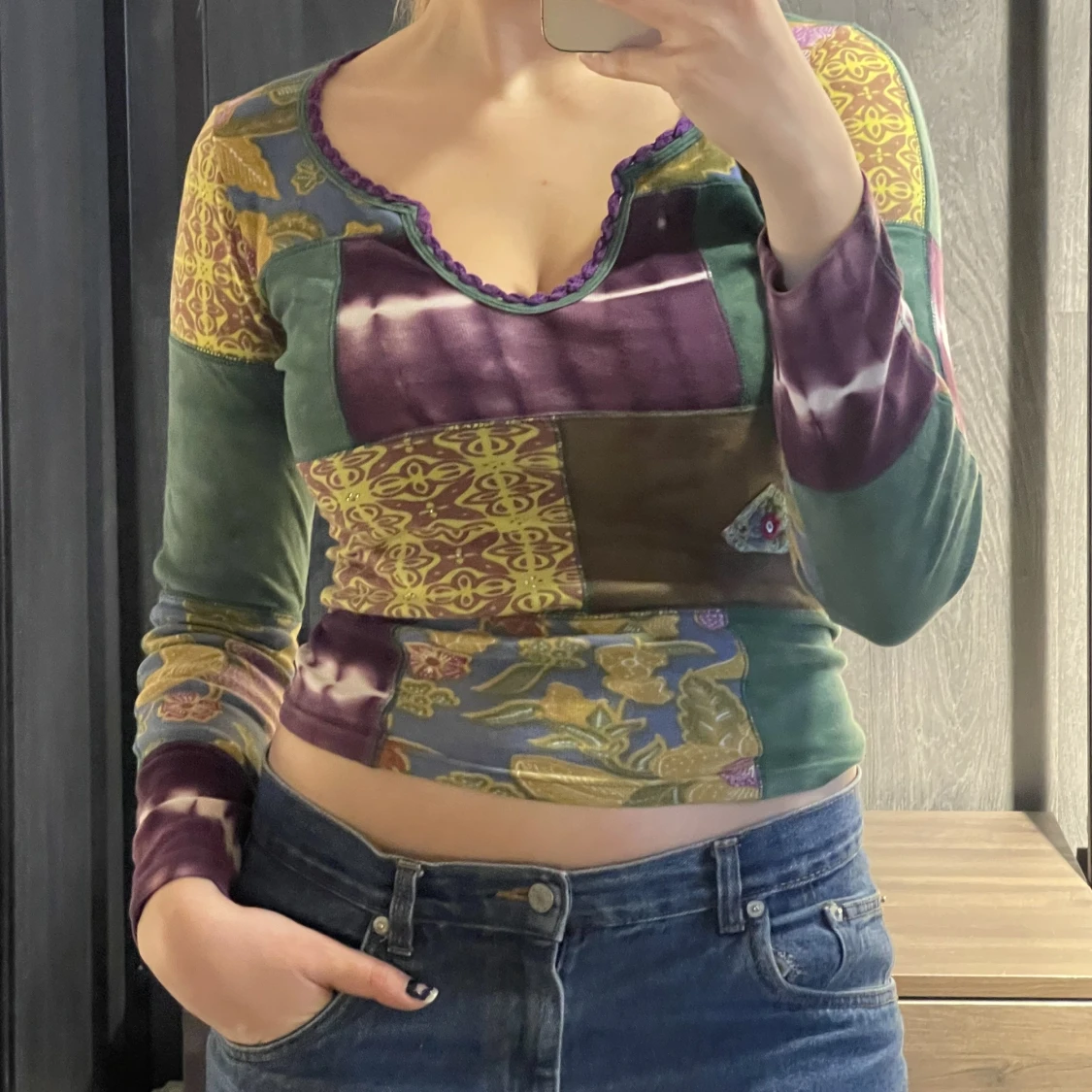 Tröja med indie mönster - 90