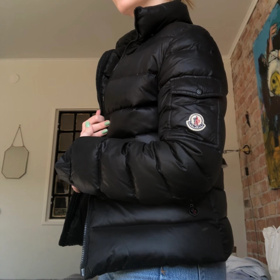 Vintage dunjacka från moncler, svart - 91