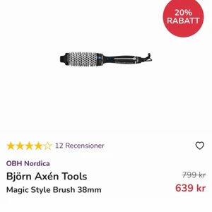 Värme borste ifrån Björn Axen - Toppen värme borste ifrån Björn axen men som tyvär inte kommer till användning. 38 MM