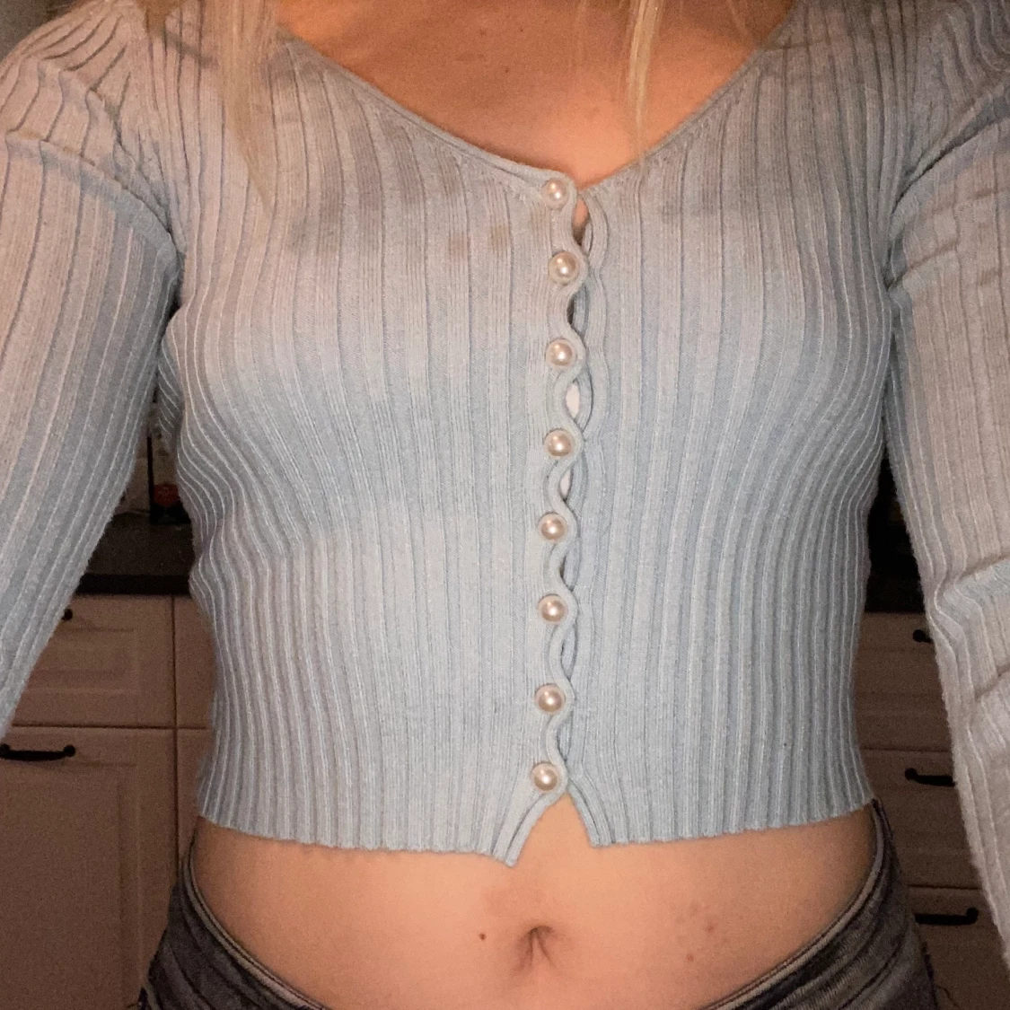 Jätte gullig ljusblå topp!