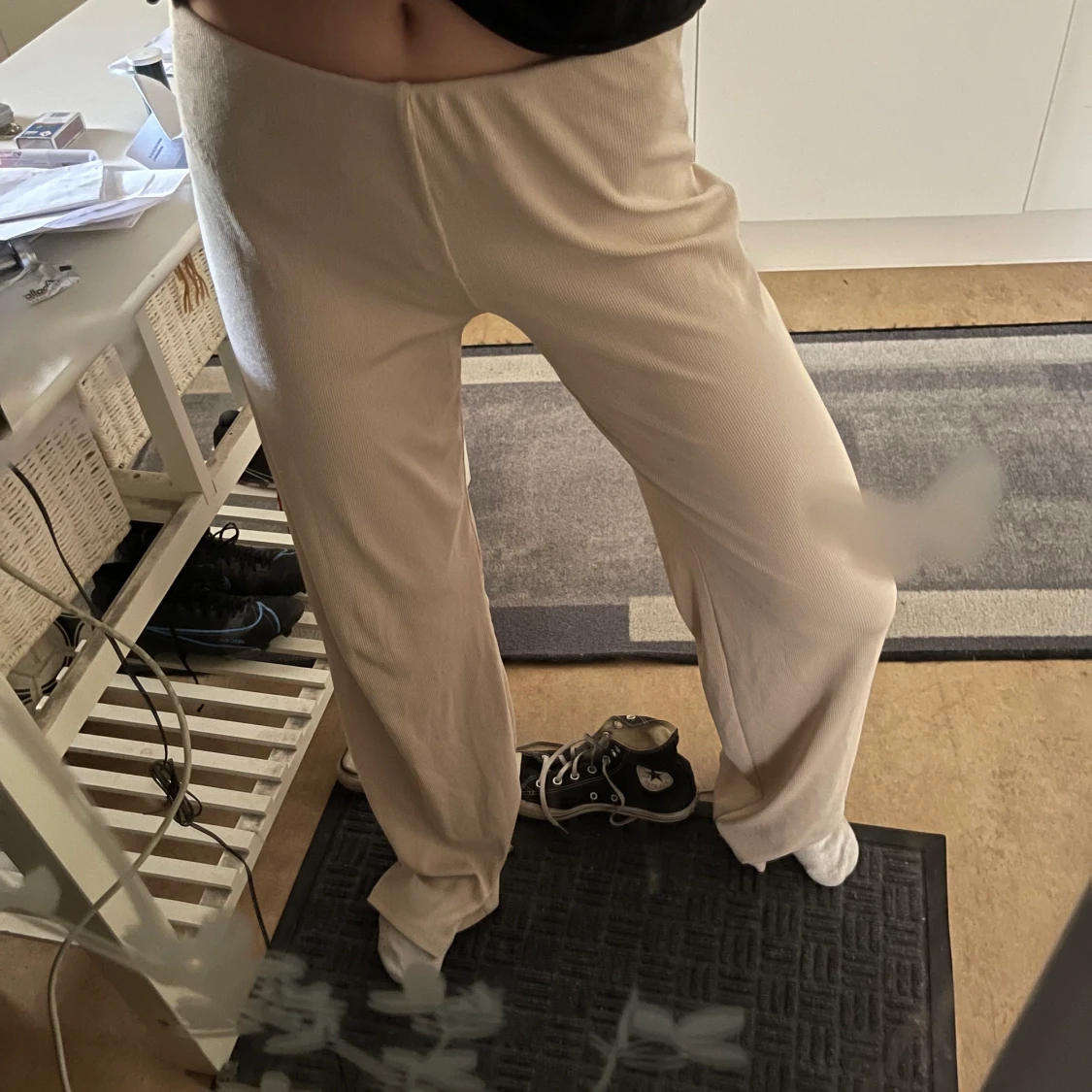 Beiga manchesterbyxor  - 90