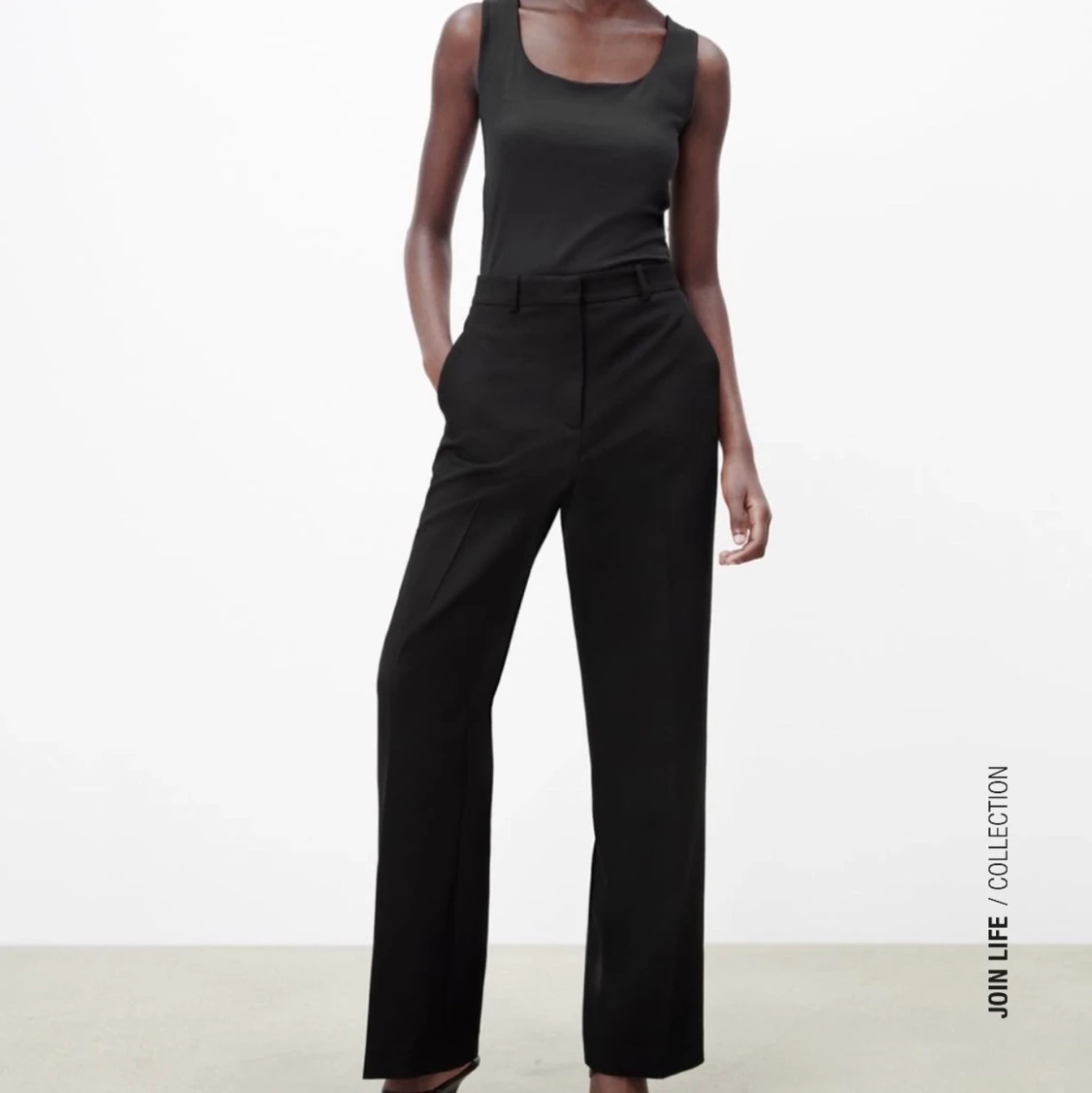 Zara - Svarta kostymbyxor, XS