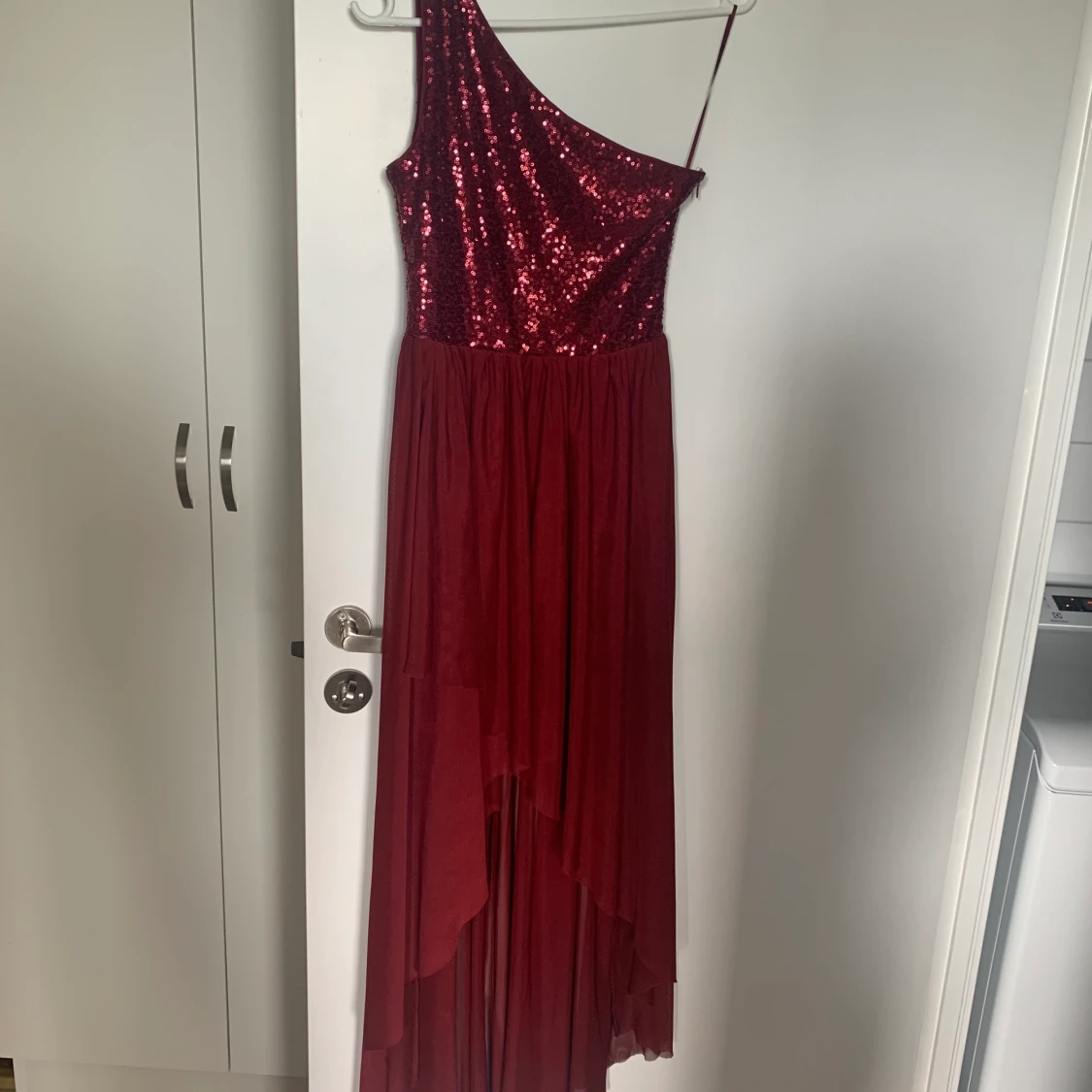 Billig Glittrig fest klänning 