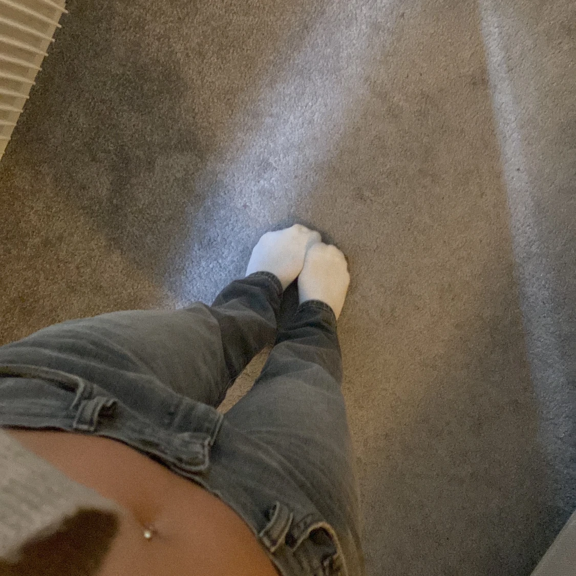 Gråa straight jeans - 91