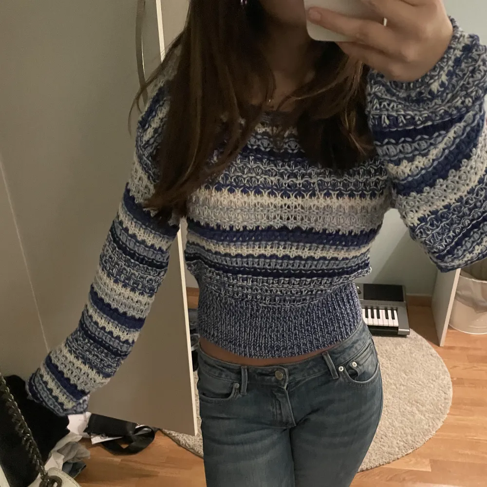 cool stickad tröja från Gina tricot💘aldrig använd . Neuleet.