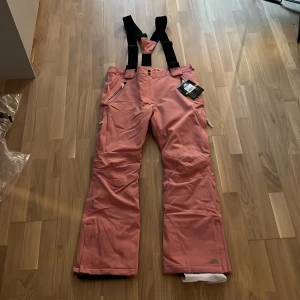Skidbyxa  - Toppenfin skidbyxa (alpin), aldrig använda och har kvar sin förpackning. Figursydda med något utsvängda ben. Snölås och hängslen. Nypris 1000kr.