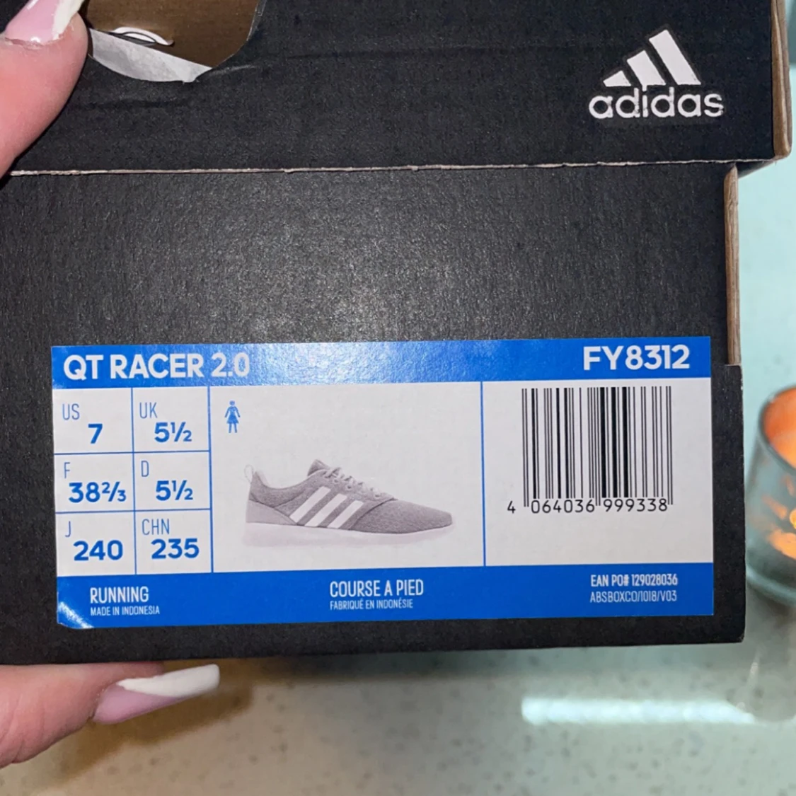 Gråa adidas qt racer 2.0 - 91