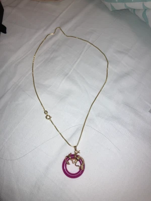 dragon pink jade gold plated necklace  - brand new unused - 18kt gold plated - stainless steel  - nephrite jade -  Pendant: length: 2 cm/width: 1.5 cm - chain is 17" in length