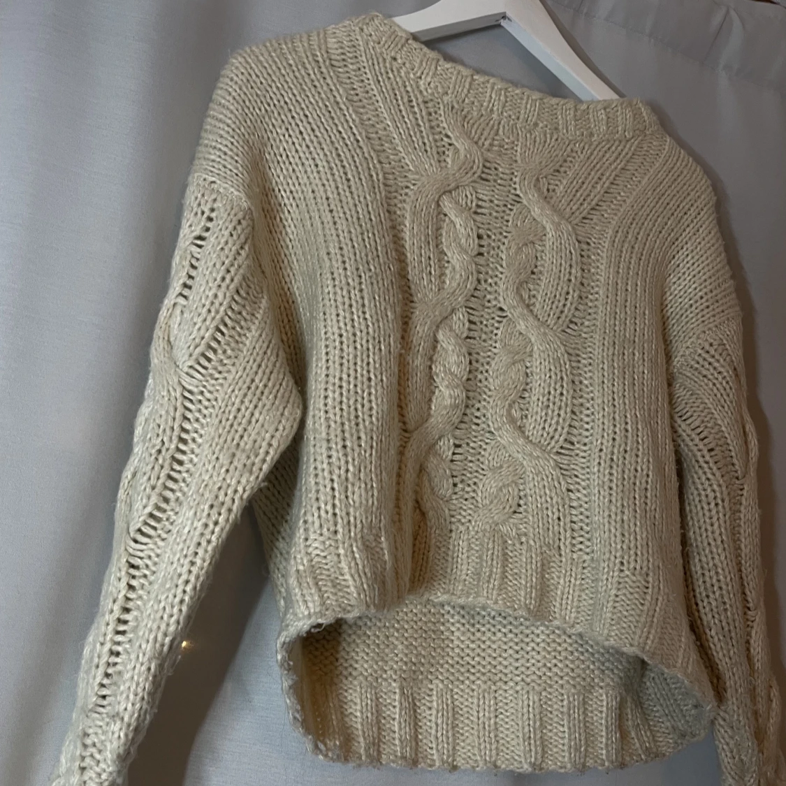 Söt stickad tröja - 90