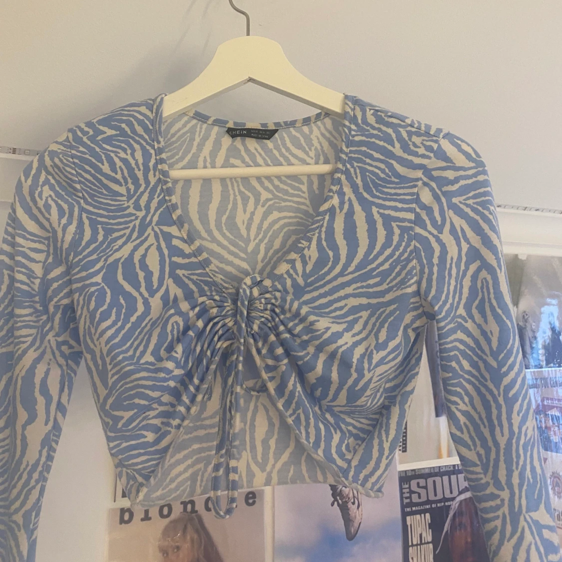 Kort långärmad topp - 90