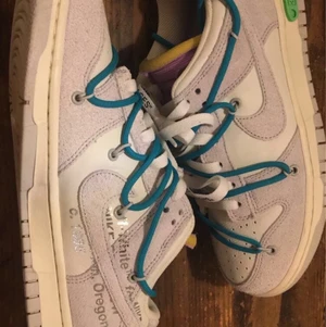 Nike Dunks x Off White LOT 36/50 - Skick 9/10 , säljer i brist på användning. Storlek 42  / US 8,5.   Kom gärna med prisförslag 😊      KAN MÖTAS UPP + har digitalt kvitto