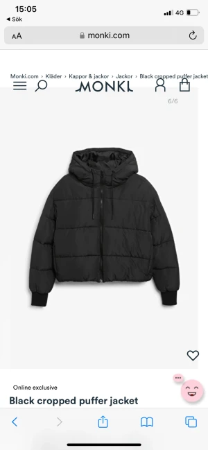 Monki pufferjacka - Lite croppad jacka från monki. Varm och skön