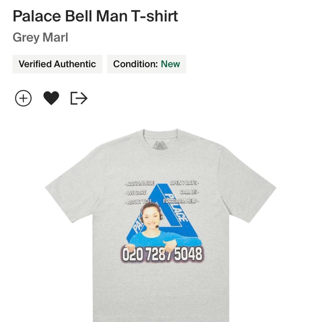 Palace, bell man t-shirt  - 90