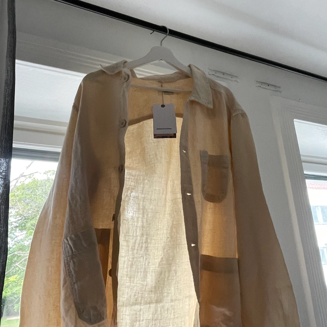 Helt ny overshirt i linne