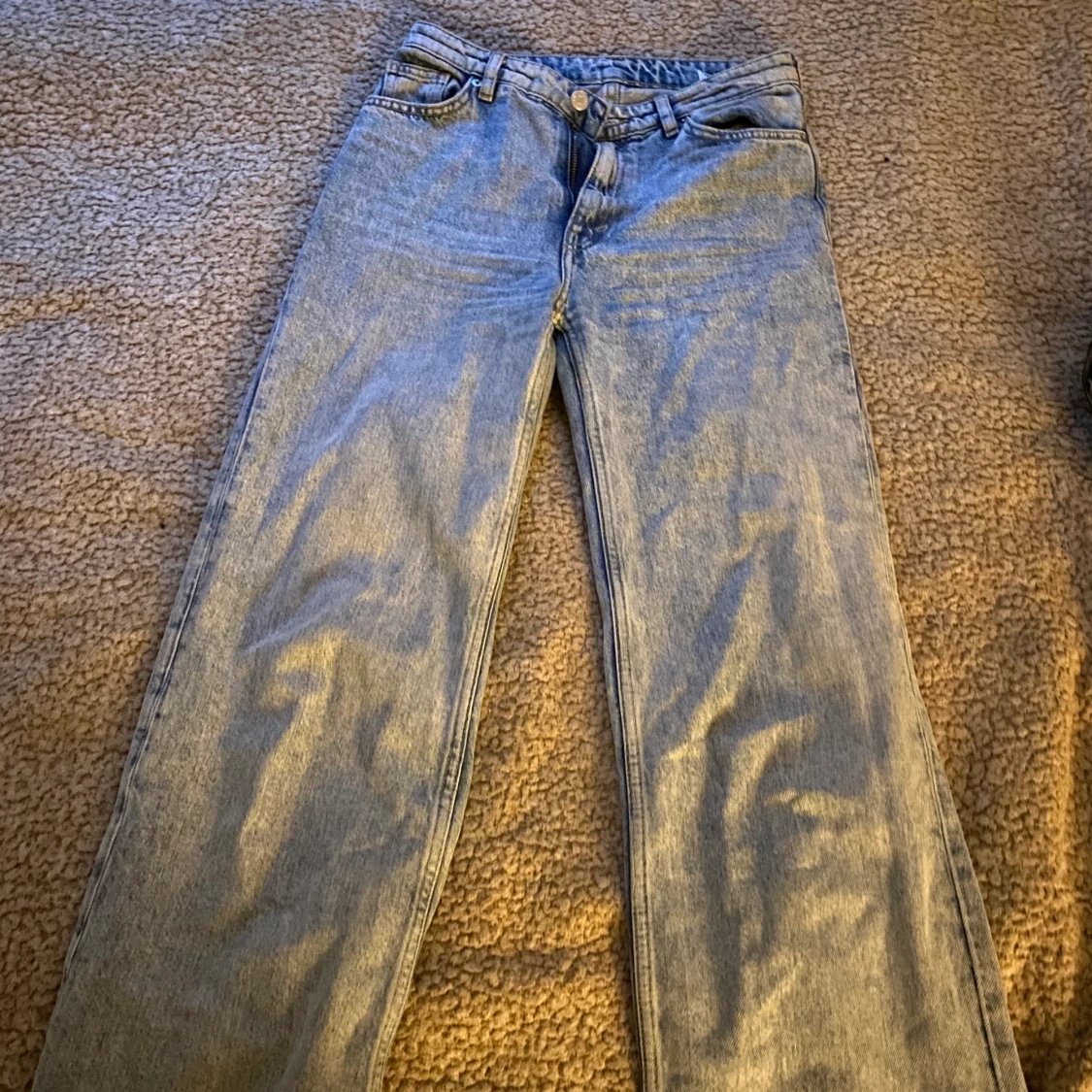 Blå baggy jeans  - 91