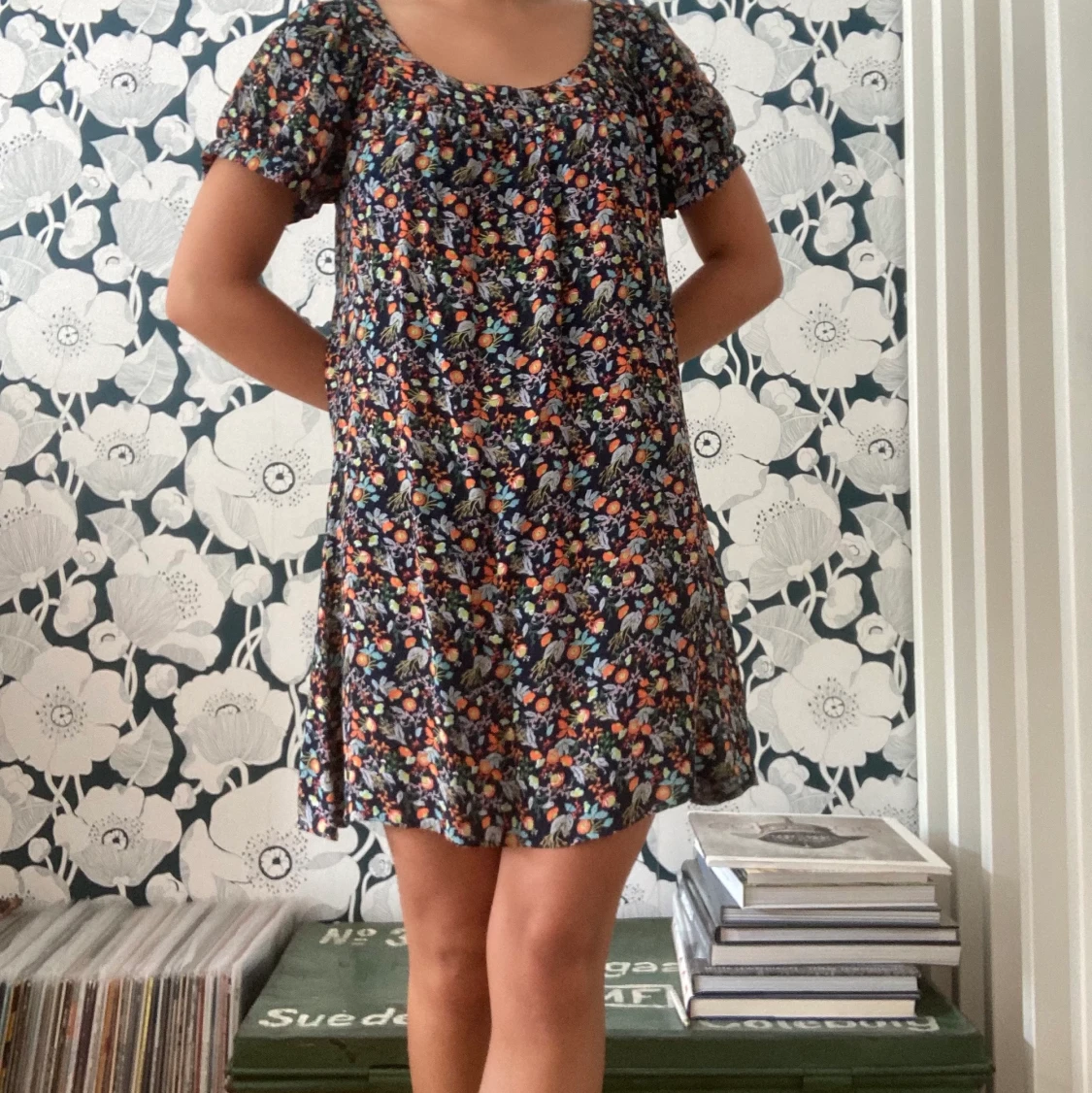 Blommig klänning  - 91