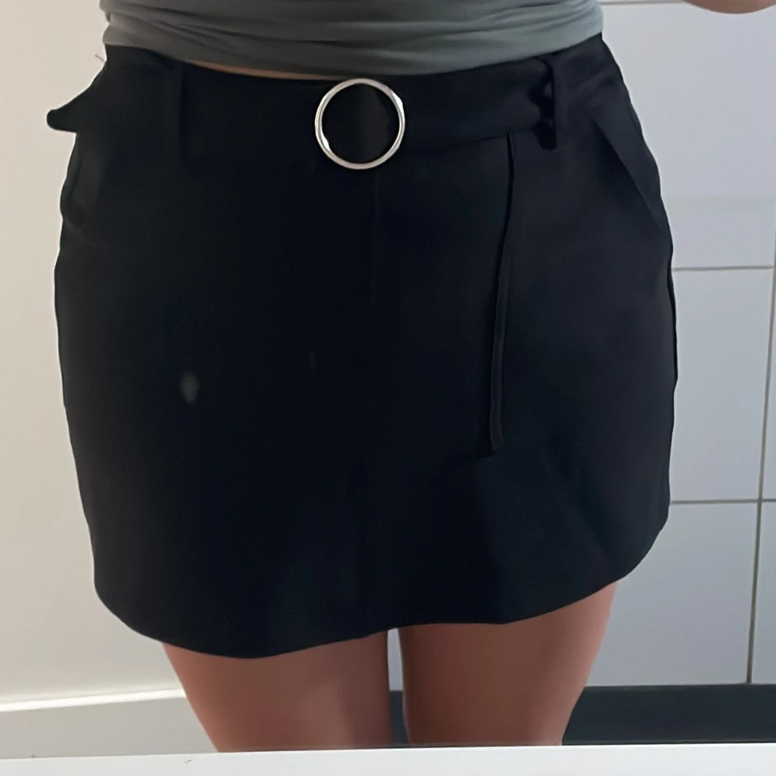 Kjol i mocka imitation