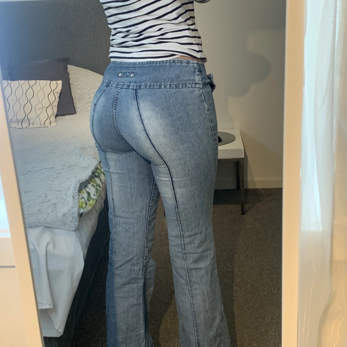 Lågmidjade bootcut jeans  - 90