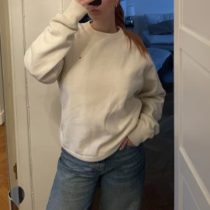 Offwhite champion  - Tröjan är i bra skick och vit/ offwhite färg. Storleken är S men då de är herrmodell så är de mer som en M i passformen. 