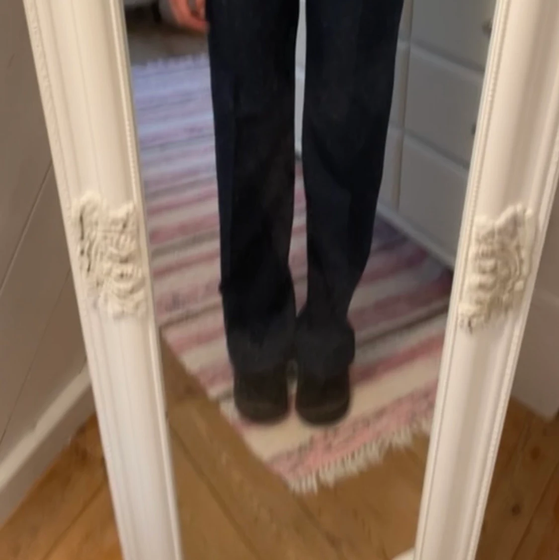 Mörkblå kostym byxor