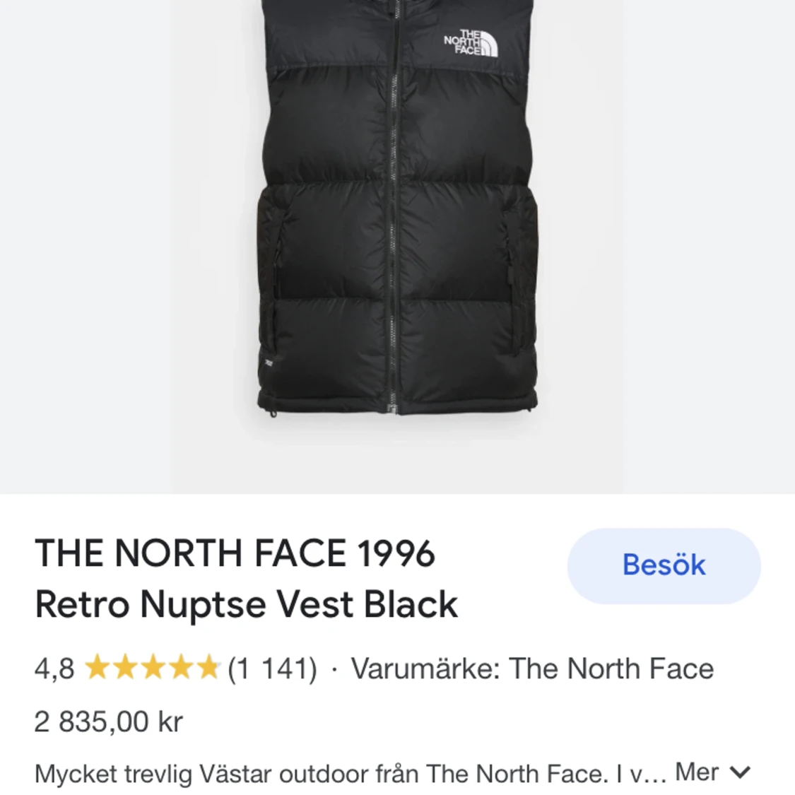 North face väst svart - 91