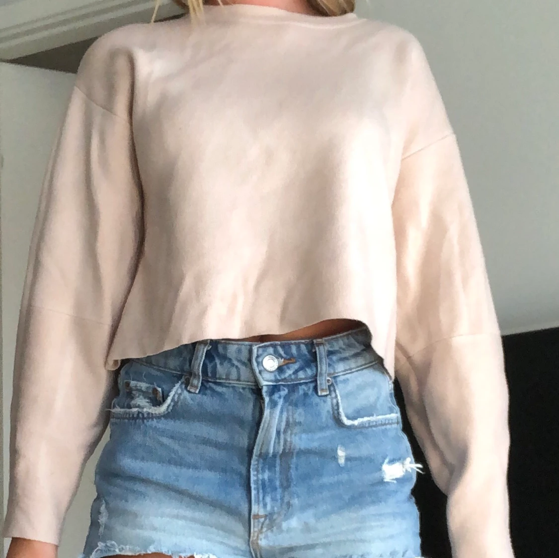 Stickad sweatshirt  - 91