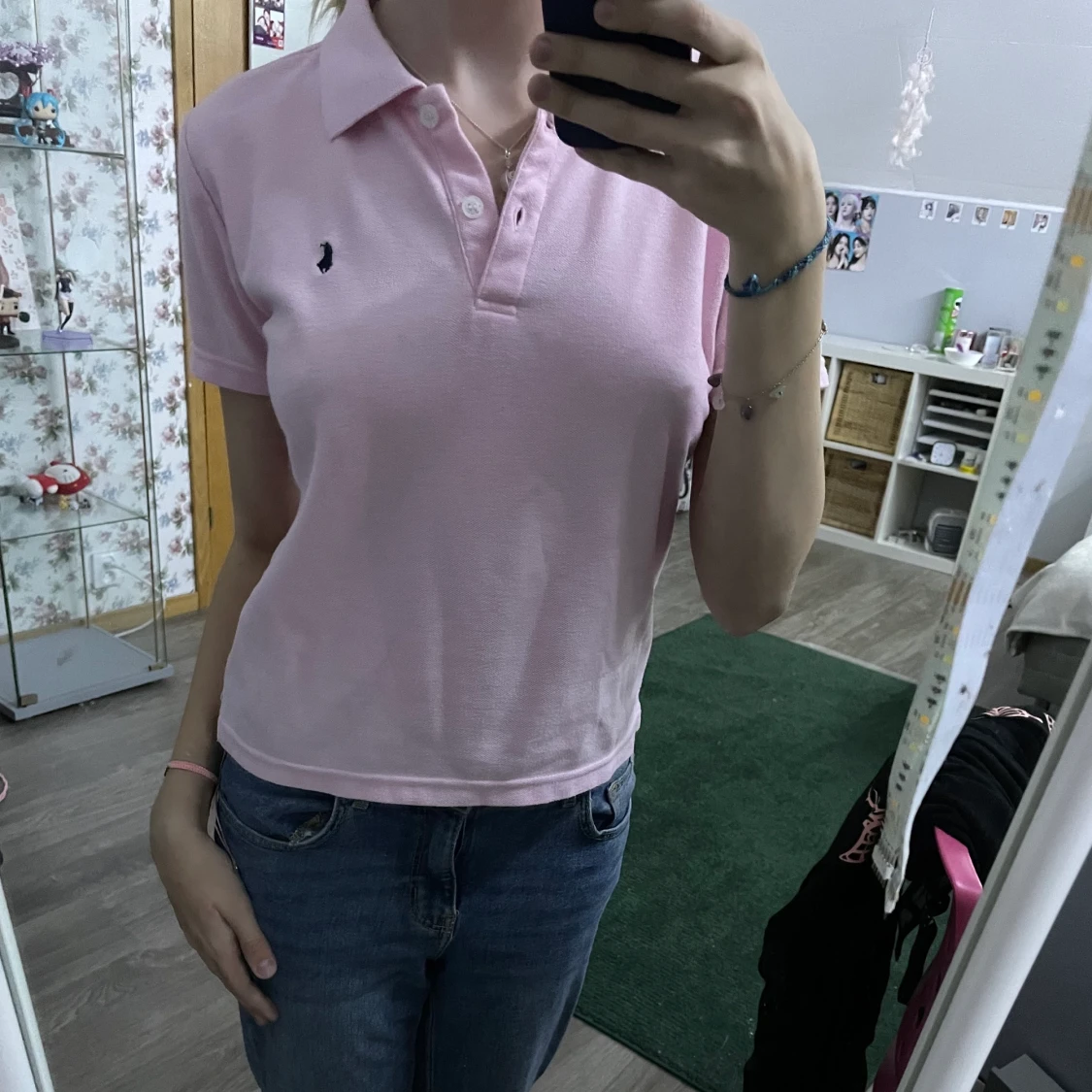 rosa polo tröja  - 90