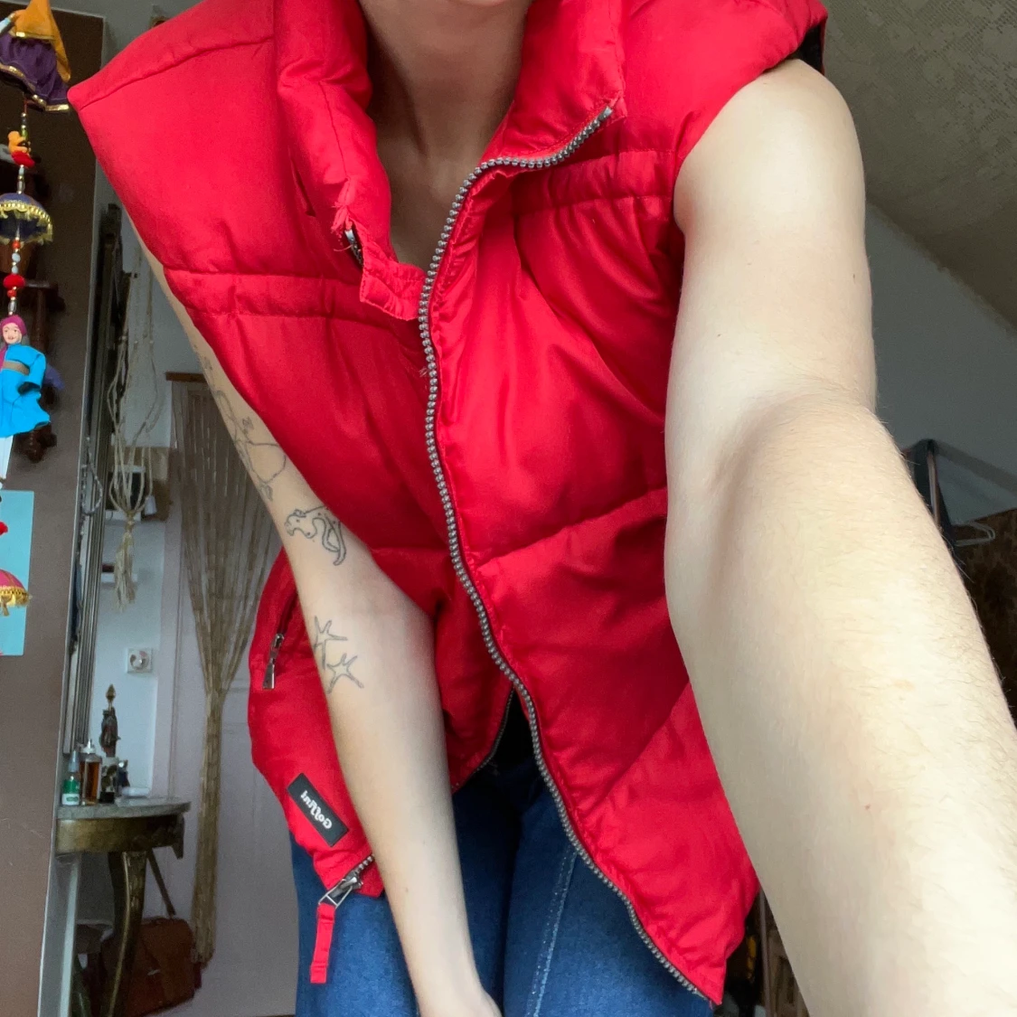 Röd pufferväst - 91