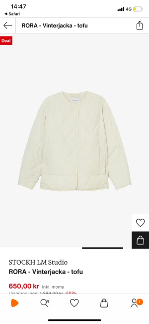 Stockh lm studio vit jacka - Ny knappt använd jacka ❤️‍🔥❤️‍🔥