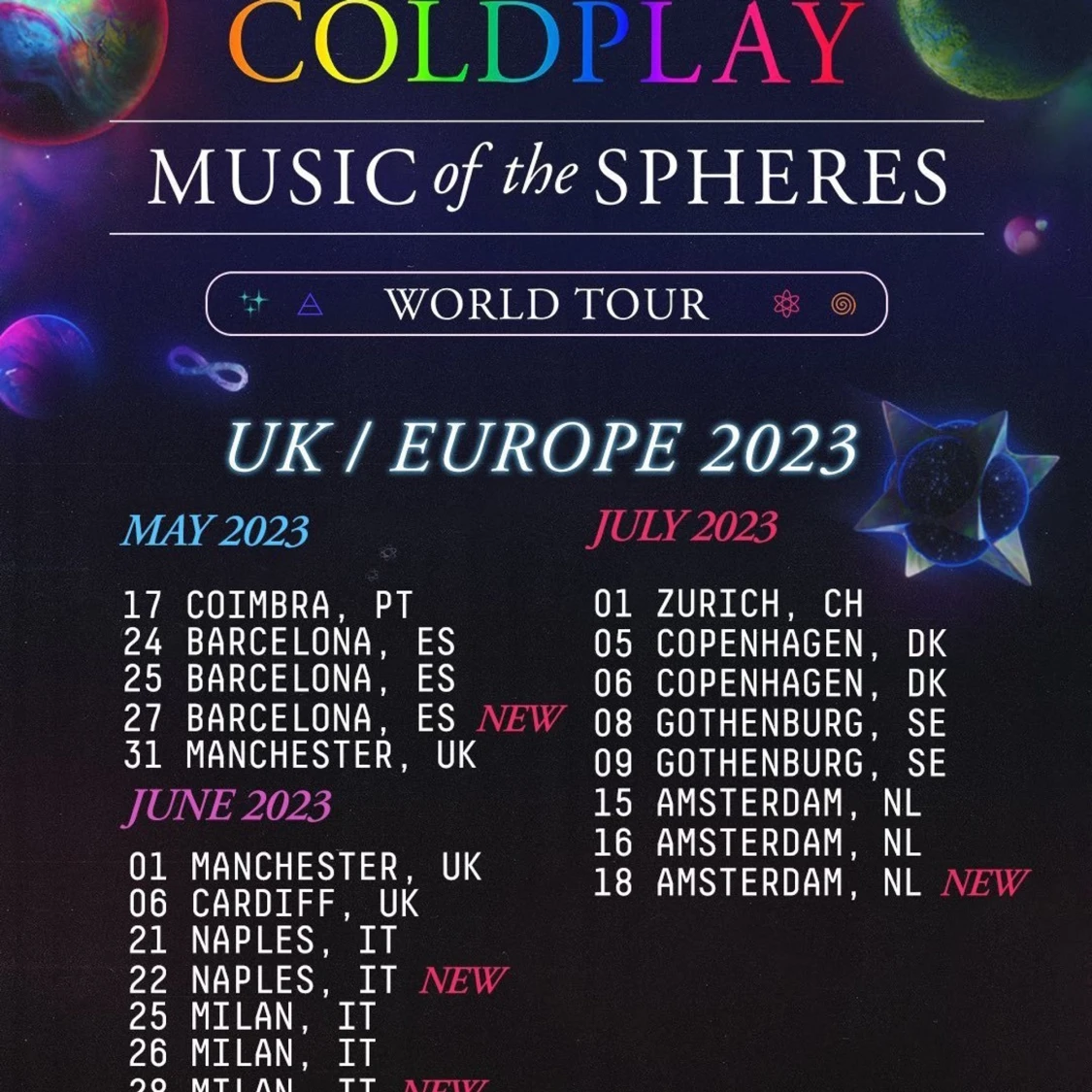 Coldplay biljetter