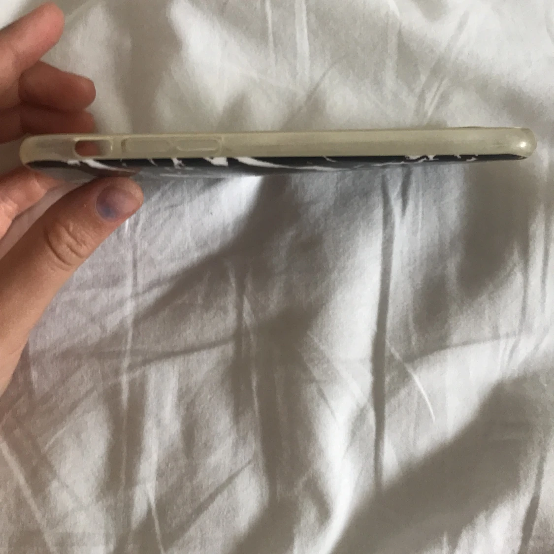 Svart marmor mobilskal  - 90