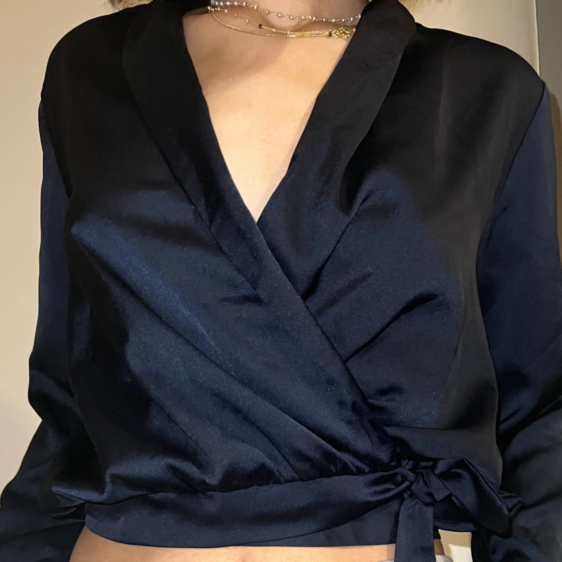 Omlott satintopp - 90