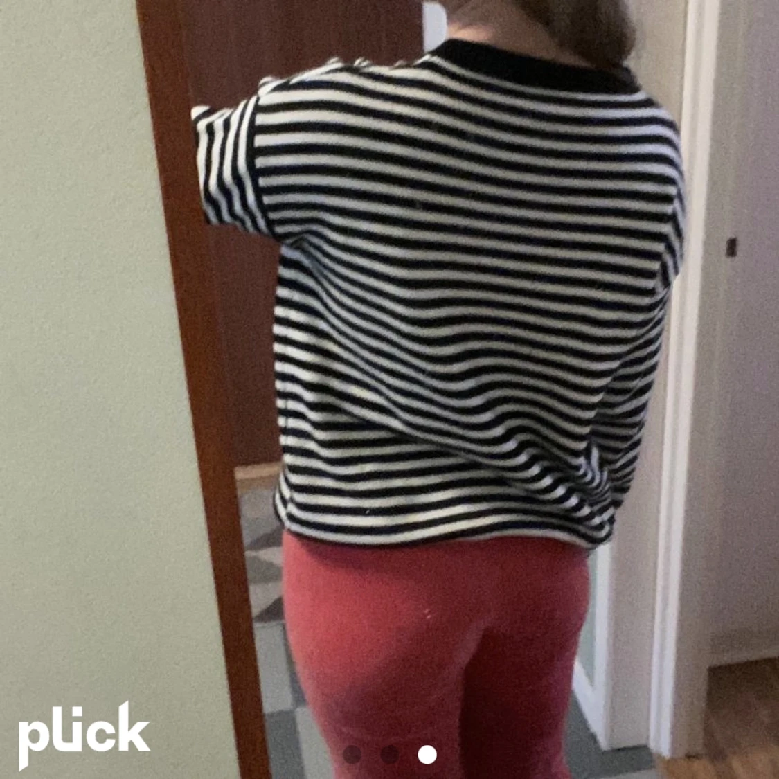 Randig stickad tröja - 91