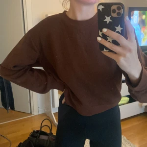 Brun sweatshirt  - Brun sweatshirt från Zara💕Det är en M men skulle säga att det är en S💕
