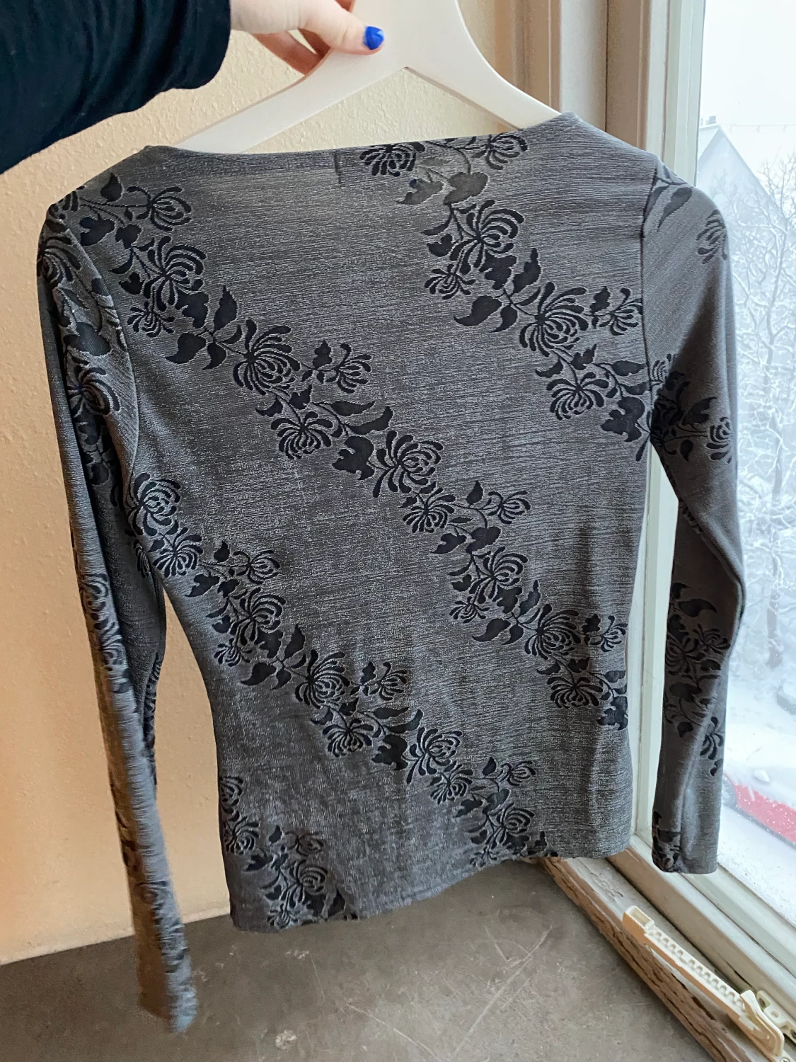 Vintage långärmad topp, skimmrande!  - 90