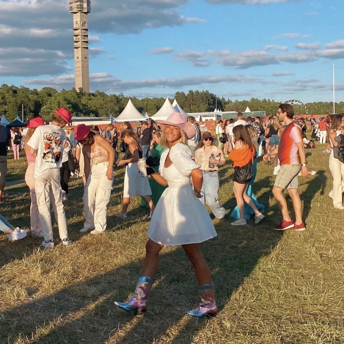 Cowboy boots i metallic  - 90