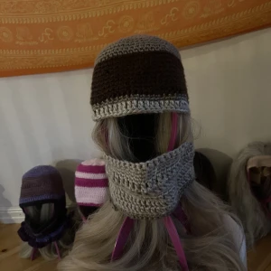 Brown Balaclava  - Handmade by me. Crocheted balaclava ! Fitted model 