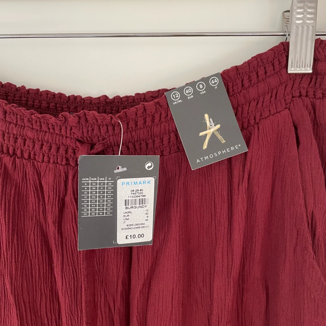 NY! Mörkröd långkjol i strl 12/40 - 91