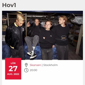 Hov1 konsert  - Säljer min hov1 biljett till konserten på lördag, först till kvarn 