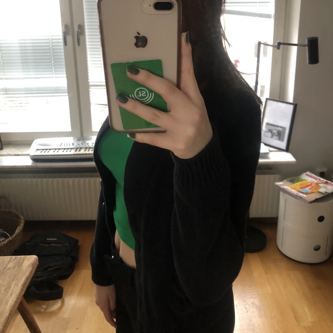 Fin svart kofta  - 90