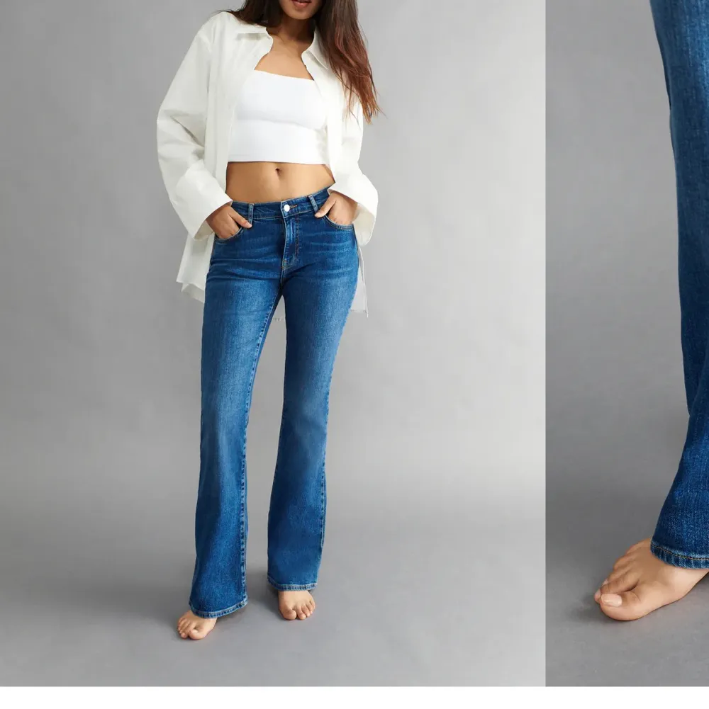 Lågmidjade jeans från gina tricot i storlek 36💕nyskick. Jeans & Byxor.
