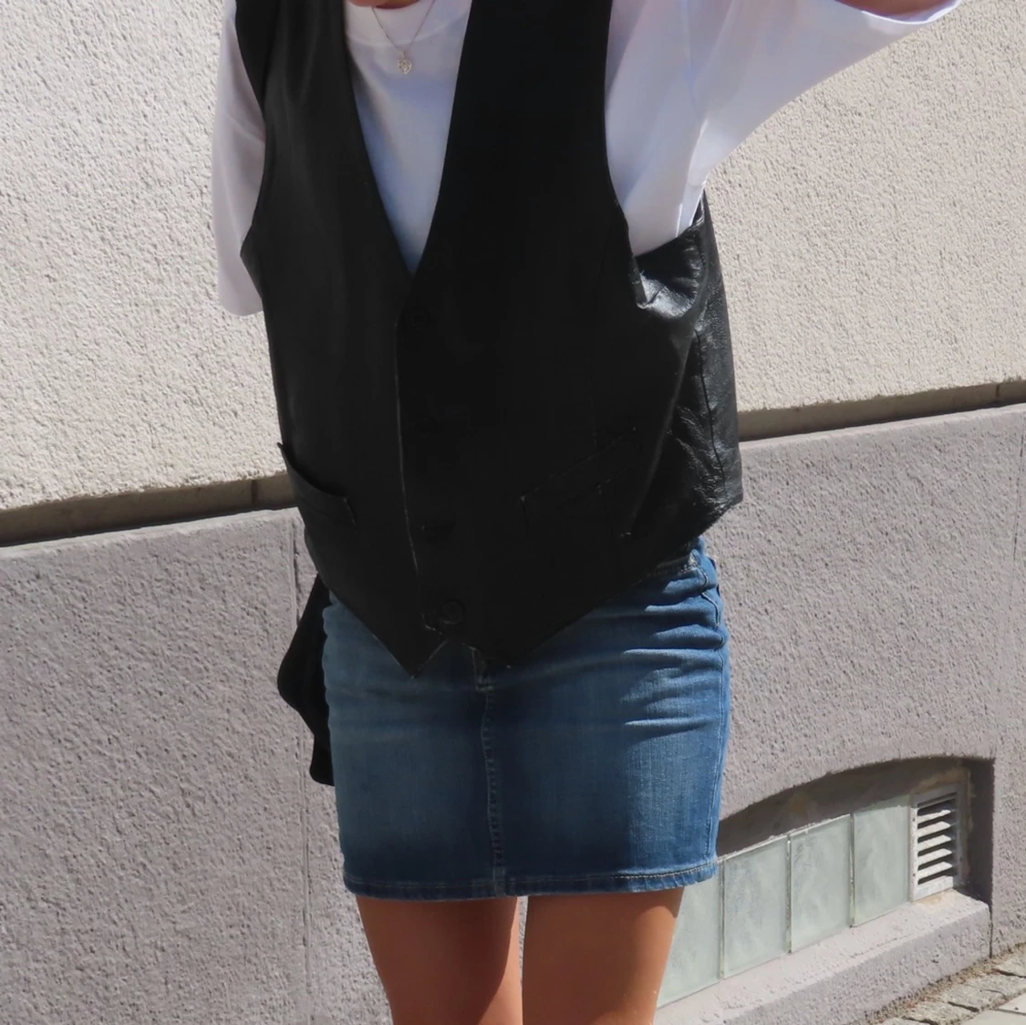 Oversized Skinnväst 