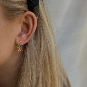 Örhänge körsbär - Guldpläterat örhänge ”körsbär” 69kr🍒 Frakt: 15-29kr*