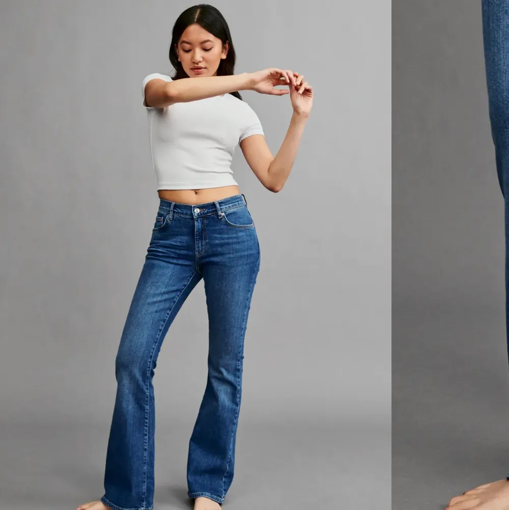 Fina lågmidjade jeans från Gina endast använda en gång! Köppte för 500 säljer för 350. Jeans & Byxor.