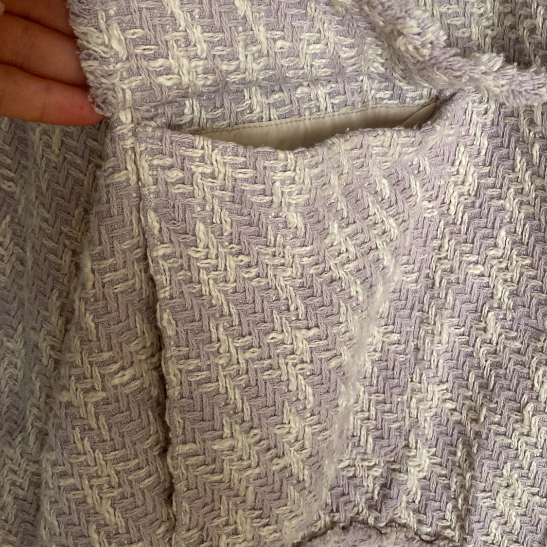 Mönstrad lila vit jacka från hm - 91